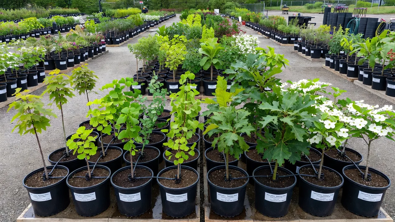 新規植栽のための樹木育成エリア